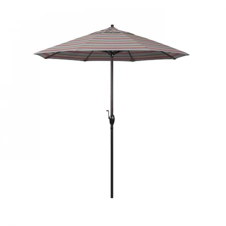 California Umbrella 7.5' Bronze Aluminum Market Patio Umbrella, Sunbrella Gateway Blush 194061335970